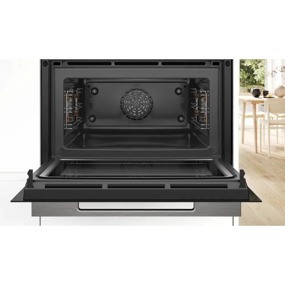 Bosch Series 8 60cm 45 litre built in single oven with microwave function | CMG7241B1B