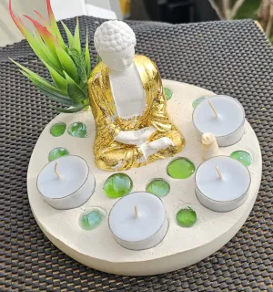 BUDDHA CANDLE/INSENCE HOLDER