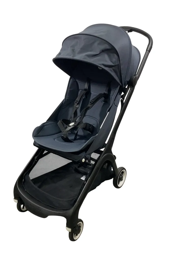 Bugaboo Butterfly Stroller, 2023, Black, Stormy Blue, Stormy Blue
