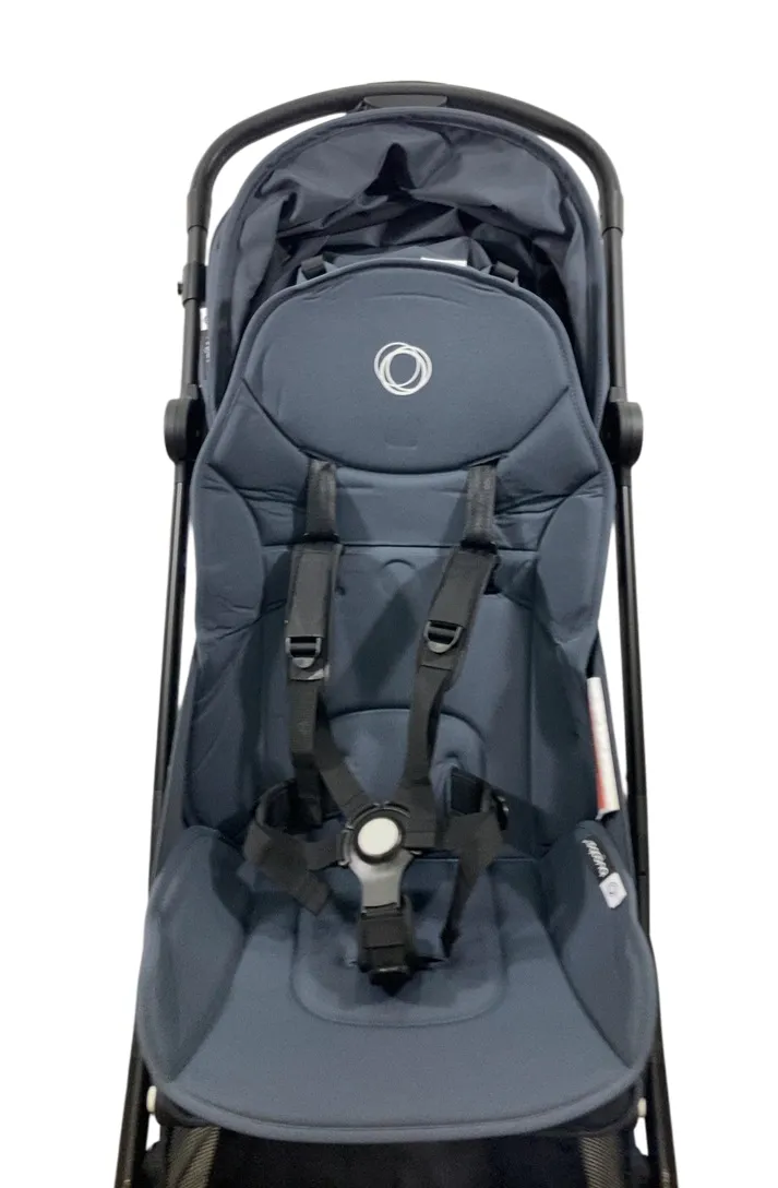 Bugaboo Butterfly Stroller, 2023, Black, Stormy Blue, Stormy Blue