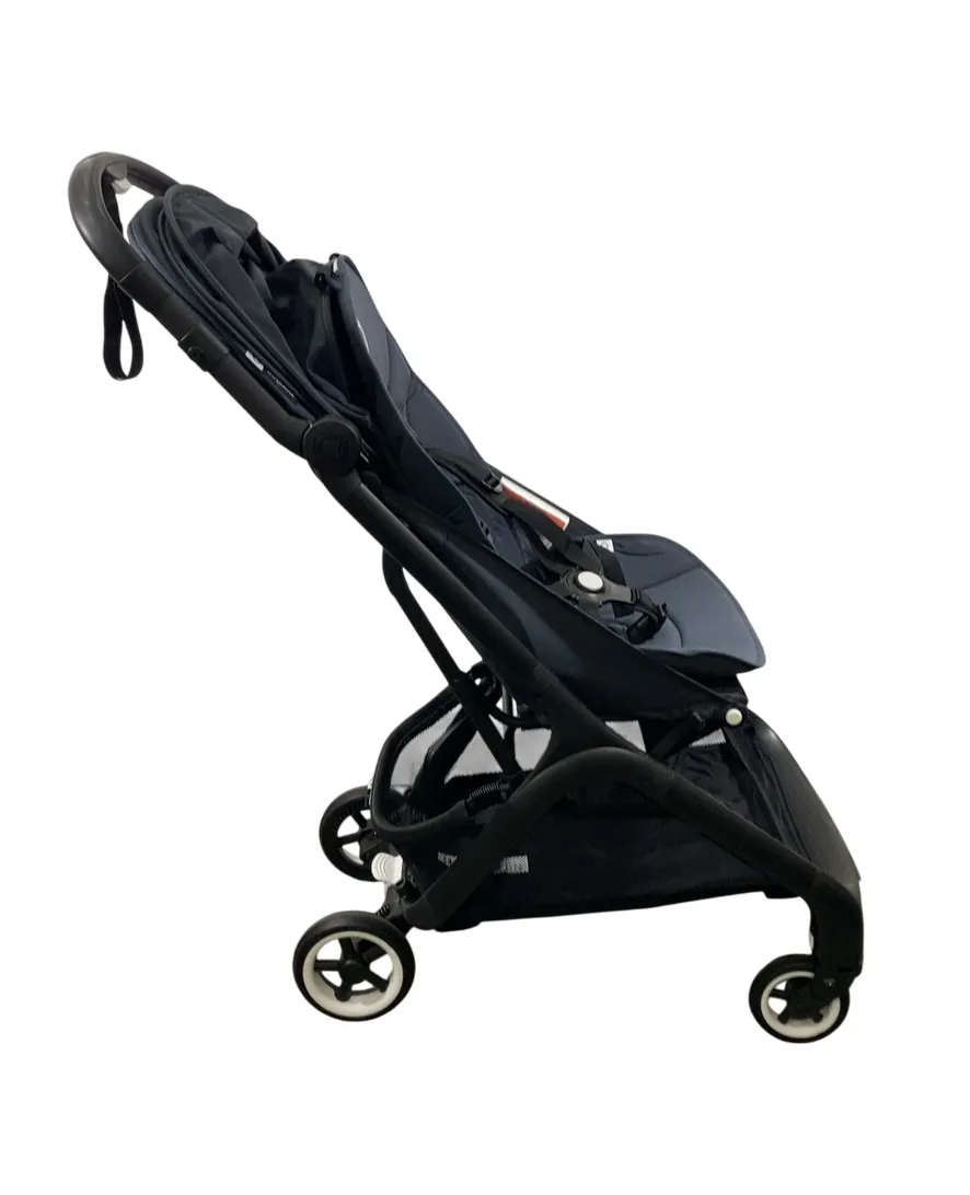 Bugaboo Butterfly Stroller, 2023, Black, Stormy Blue, Stormy Blue