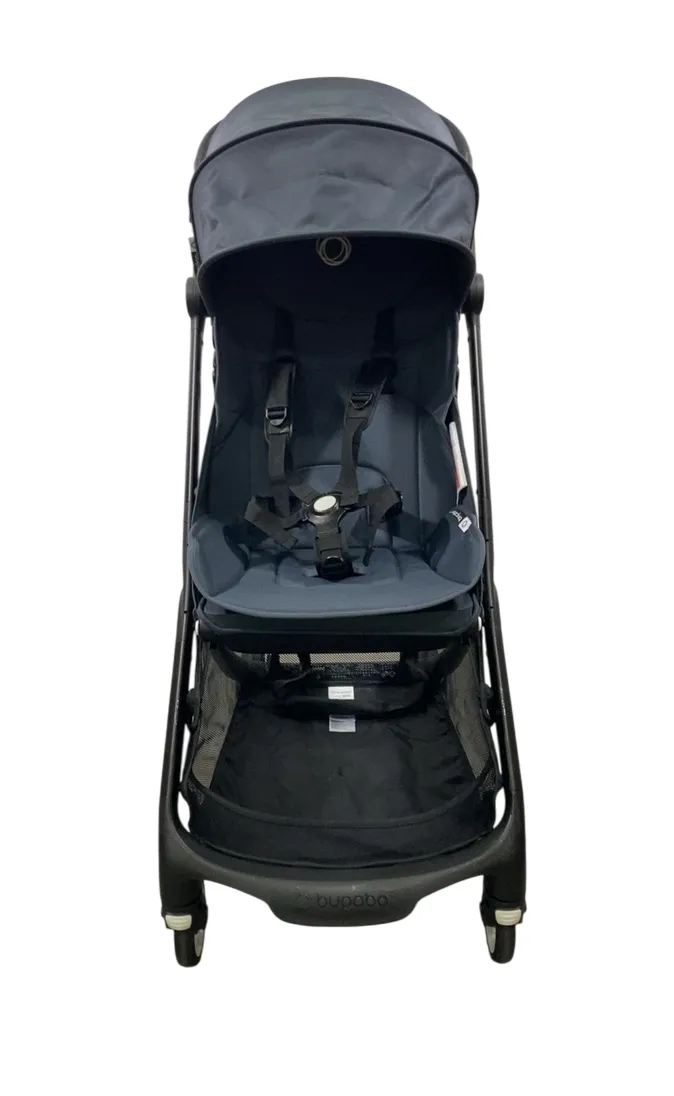 Bugaboo Butterfly Stroller, 2023, Black, Stormy Blue, Stormy Blue