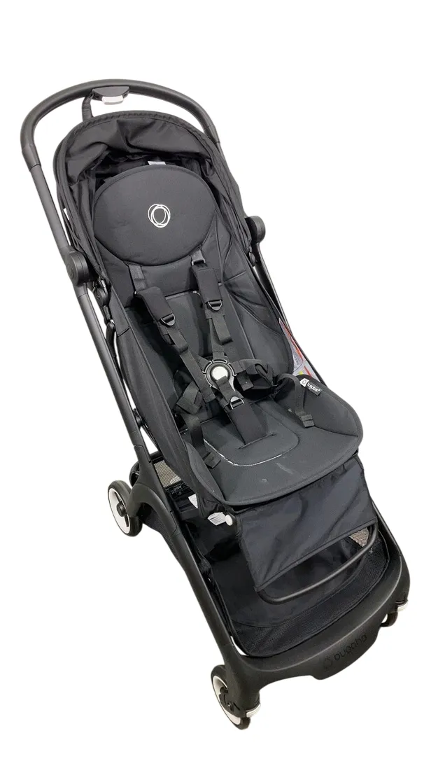 Bugaboo Butterfly Stroller, 2024, Black, Midnight Black, Midnight Black