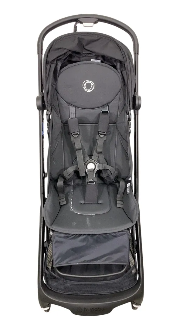 Bugaboo Butterfly Stroller, 2024, Black, Midnight Black, Midnight Black