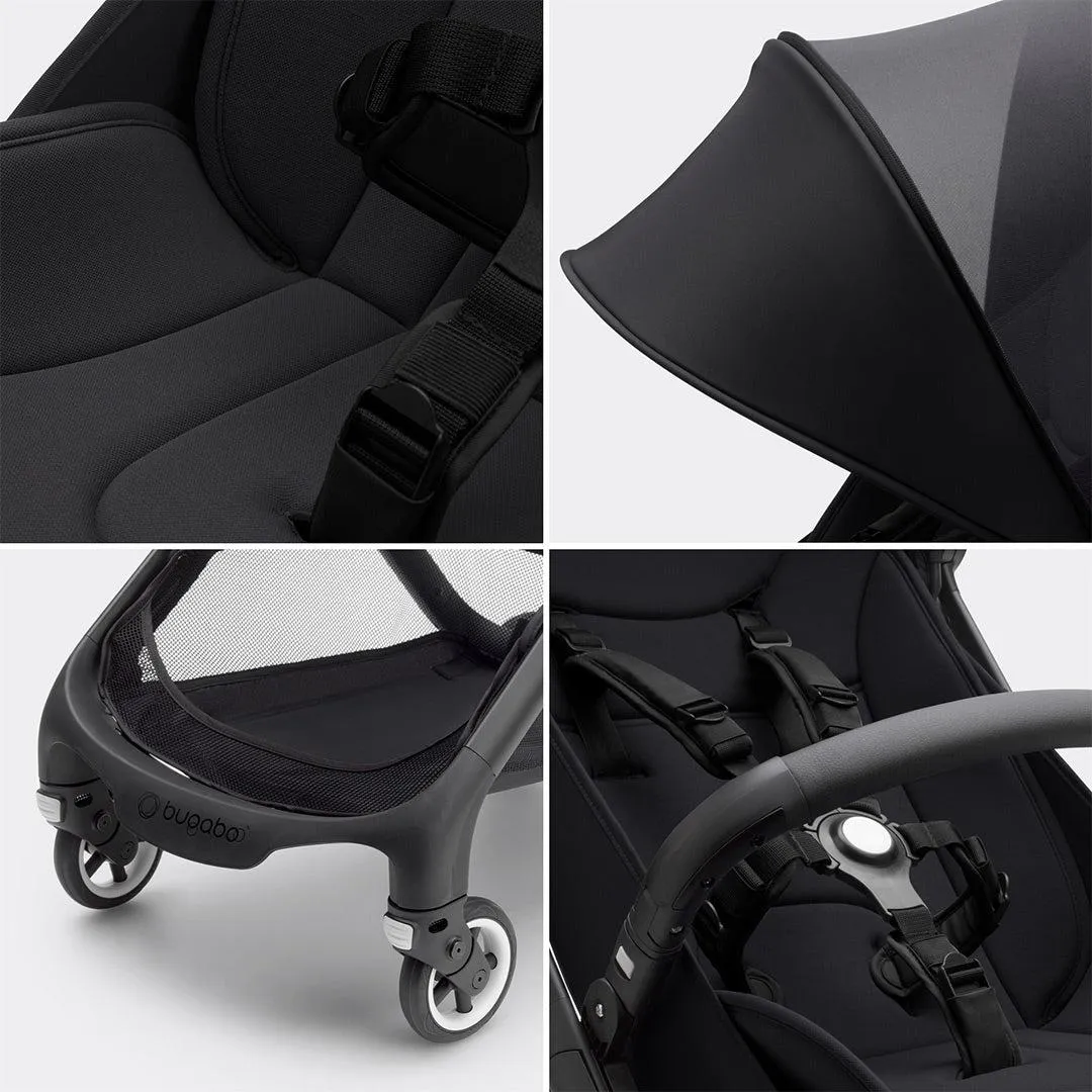 Bugaboo Butterfly Travel Pushchair - Black/Midnight Black