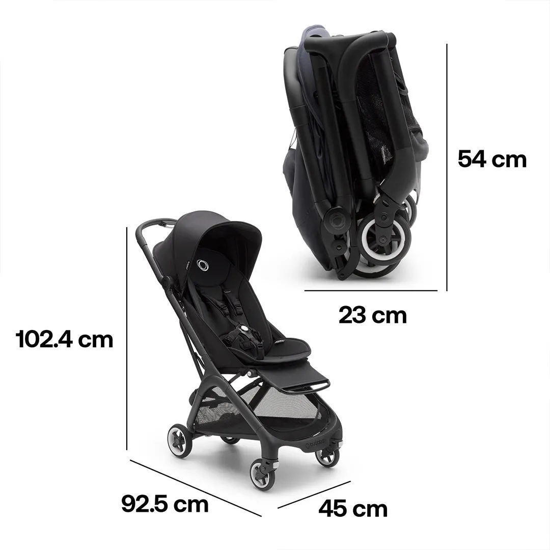 Bugaboo Butterfly Travel Pushchair - Black/Midnight Black