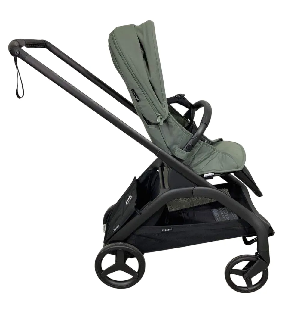 Bugaboo Dragonfly Stroller, 2023, Black, Forest Green, Forest Green