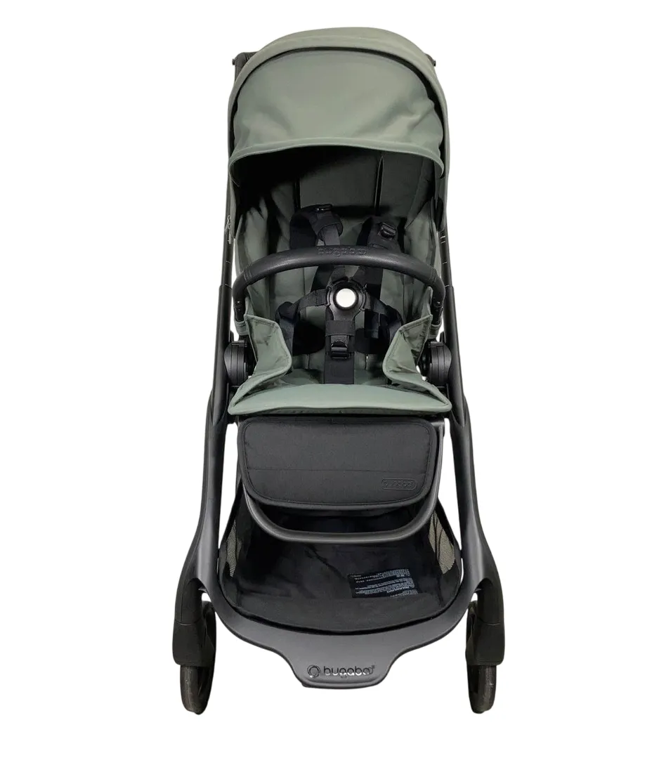 Bugaboo Dragonfly Stroller, 2023, Black, Forest Green, Forest Green