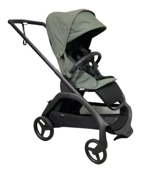 Bugaboo Dragonfly Stroller, 2023, Black, Forest Green, Forest Green
