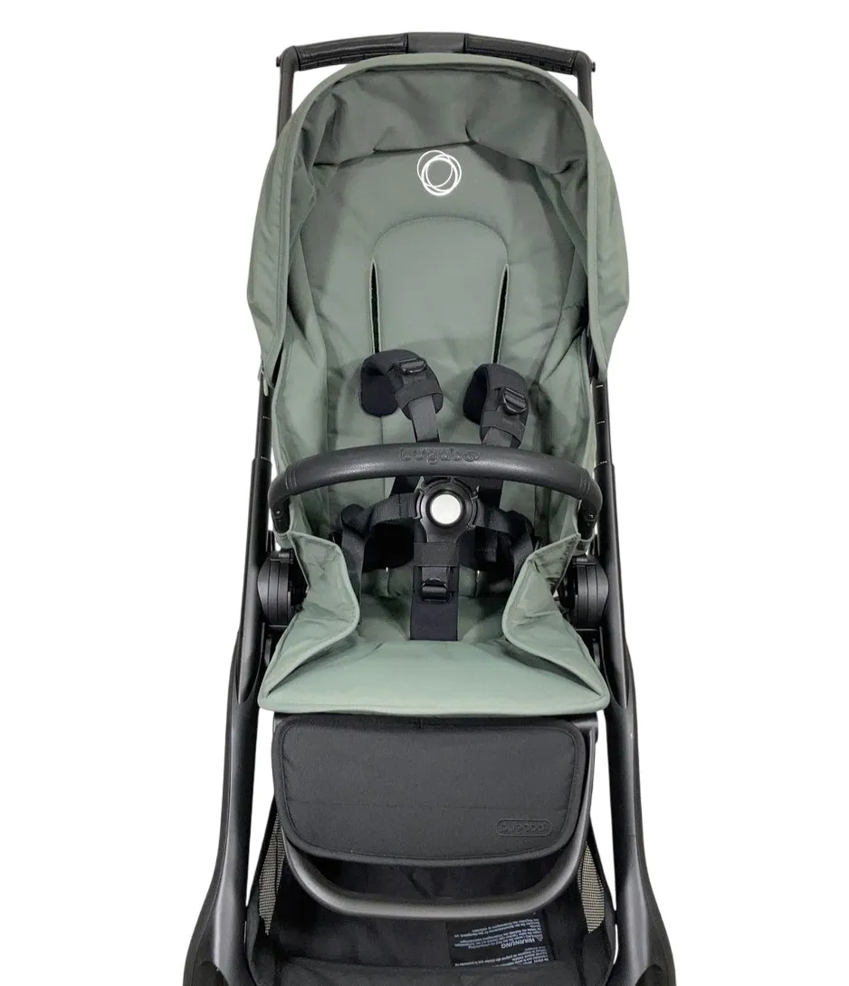 Bugaboo Dragonfly Stroller, 2023, Black, Forest Green, Forest Green