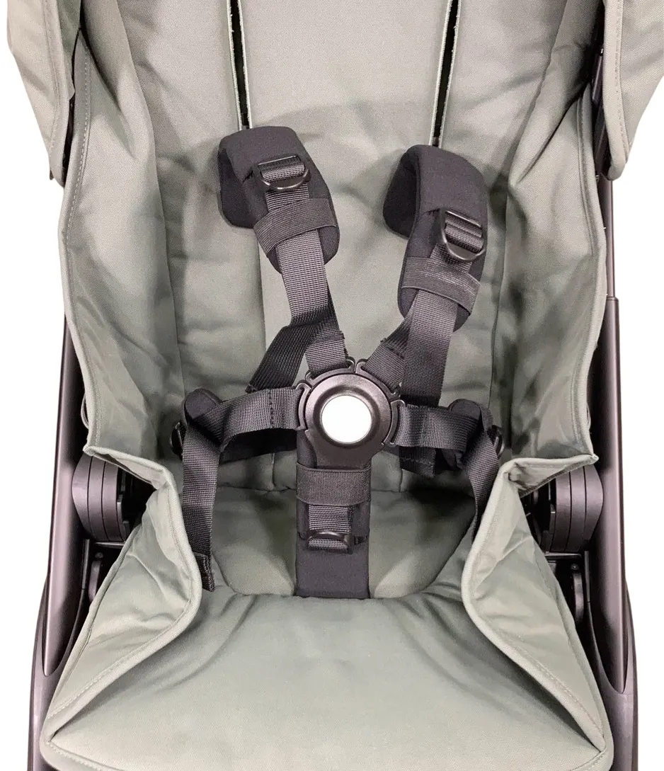 Bugaboo Dragonfly Stroller, 2023, Black, Forest Green, Forest Green