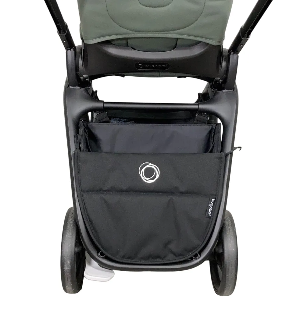 Bugaboo Dragonfly Stroller, 2023, Black, Forest Green, Forest Green