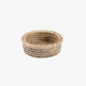 Caspari | Rattan Wine Bottle Holder Coaster