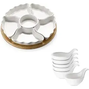 Ceramic Hong kong Style Platter with Handle