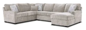 Charlotte 4-Piece Sectional with Right-Facing Chaise - Air