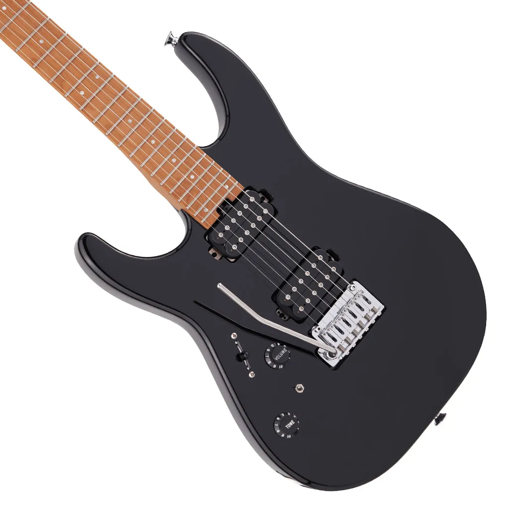 Charvel - Pro-Mod DK24 HH 2PT CM LH, Caramelized Fingerboard, Gloss Black
