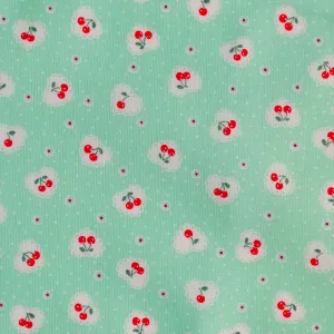 Cherry Heart - Mint - Atsuko Matsuyama - 30's Collection - Yuwa