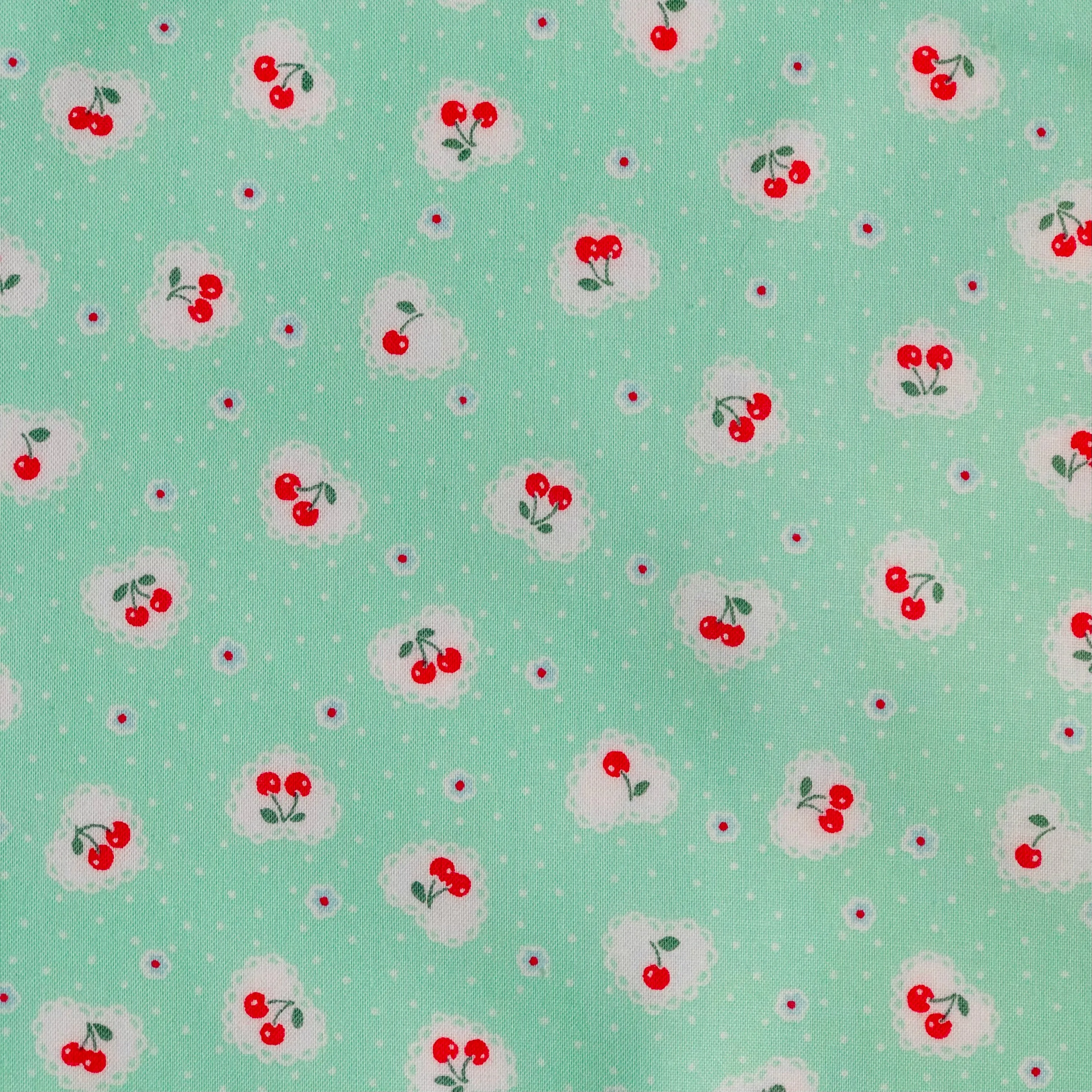 Cherry Heart - Mint - Atsuko Matsuyama - 30's Collection - Yuwa