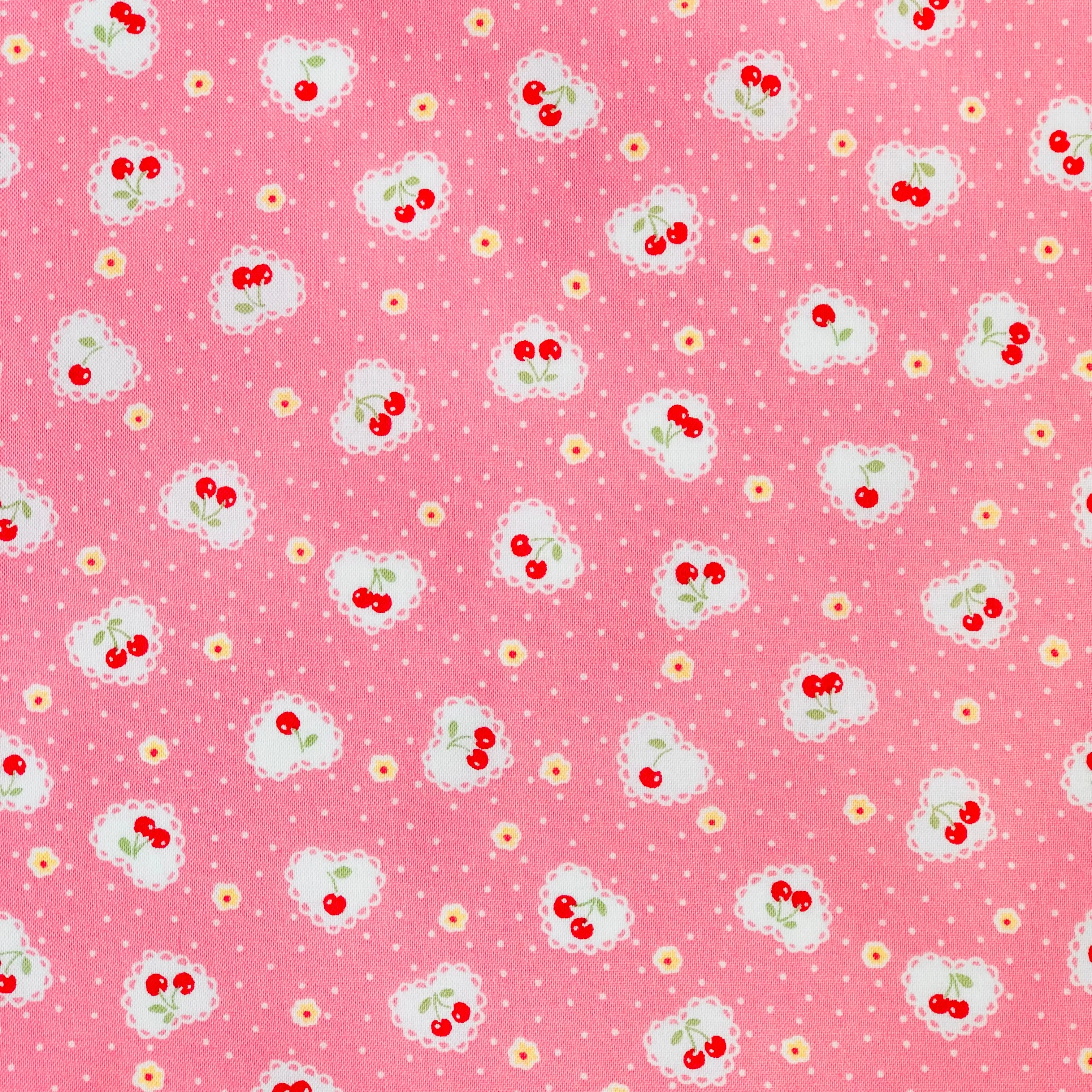 Cherry Heart - Pink - Atsuko Matsuyama - 30's Collection - Yuwa