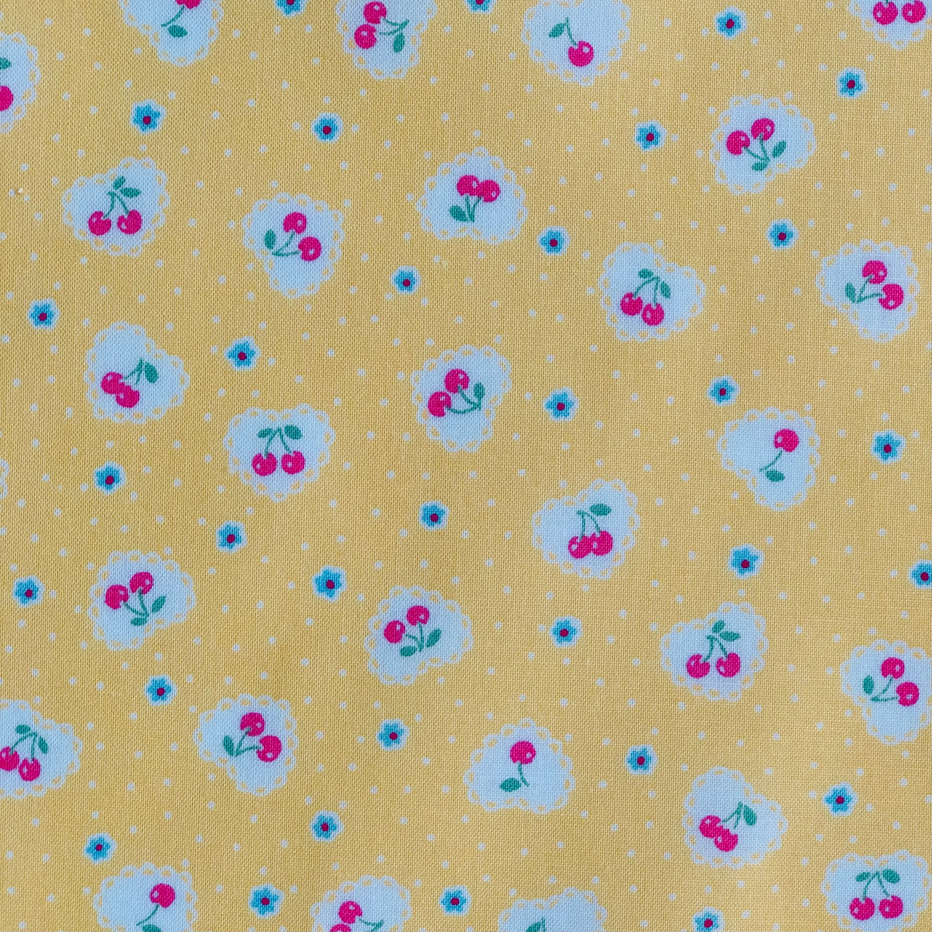 Cherry Heart - Yellow - Atsuko Matsuyama - 30's Collection - Yuwa