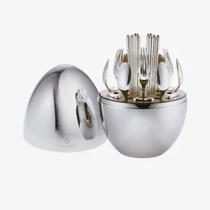 Christofle | 24-Pc Silver-plated Mood Asia Flatware Set