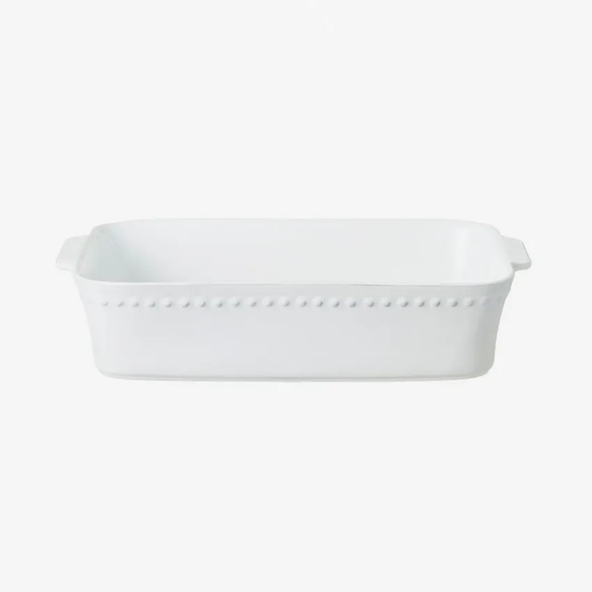 Costa Nova | Pearl White Rectangle Baker Large