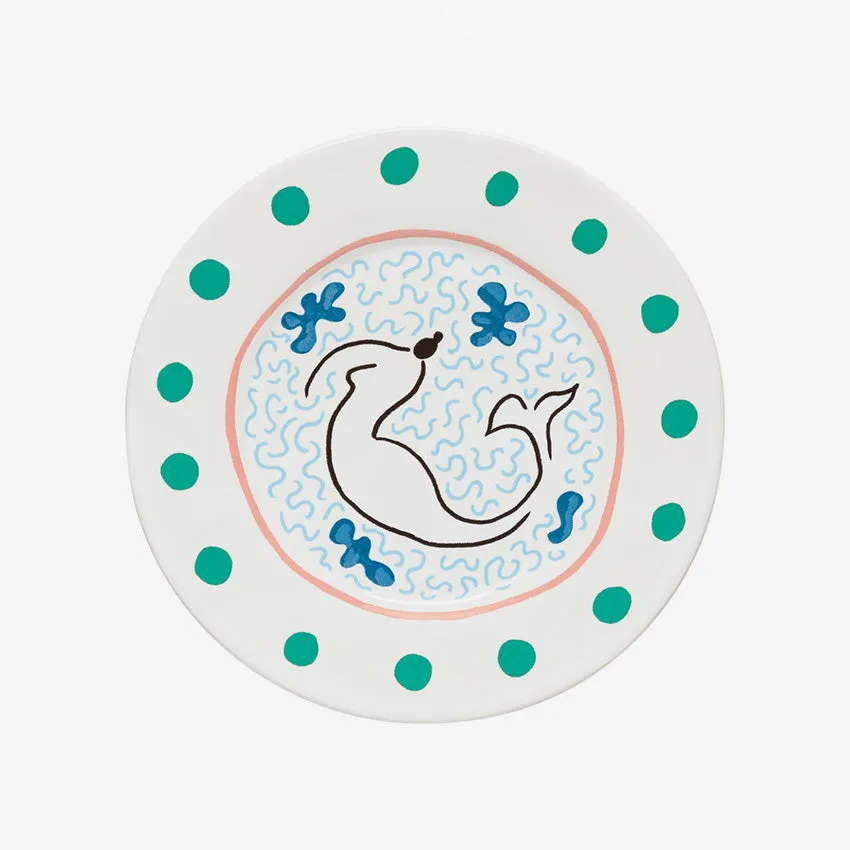 Costa Nova | Summer Bliss Salad/Dessert Plate - Mermaid