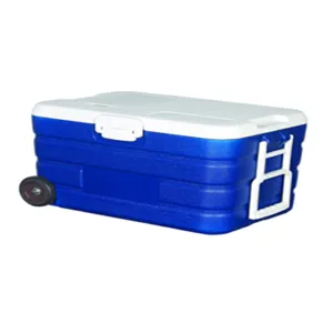 Creeper Cooler 40L with Wheel White/Blue