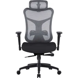 CSC Executive Mesh Chair Chrome Base 150kg Max Black