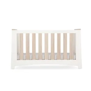 CuddleCo Ada Cot Bed  - White/Ash