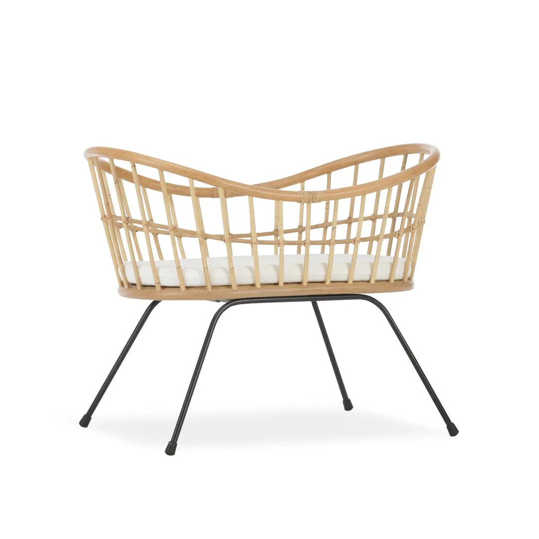 CuddleCo Aria Wave Crib - Rattan