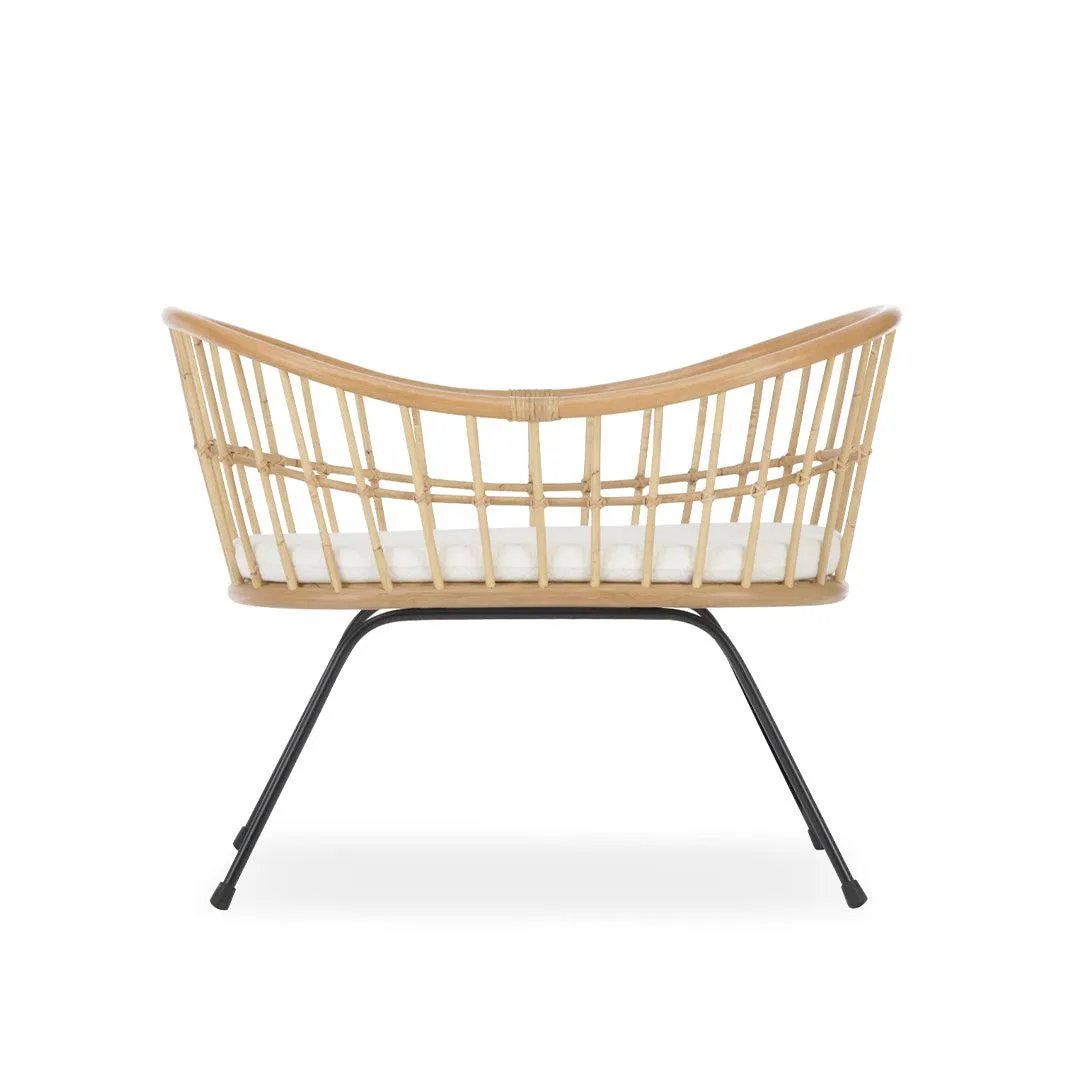CuddleCo Aria Wave Crib - Rattan