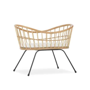 CuddleCo Aria Wave Crib - Rattan