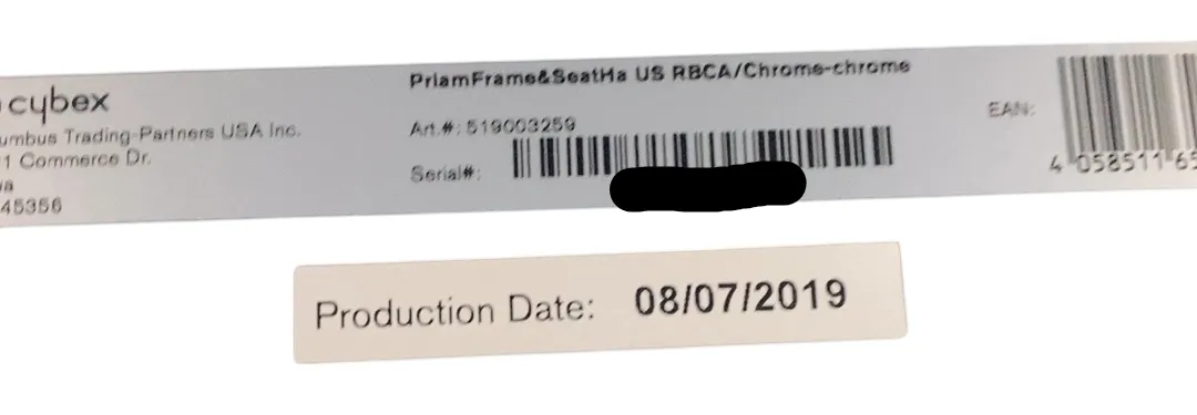 Cybex PRIAM Stroller Frame And Seat, 2019, Chrome/Brown
