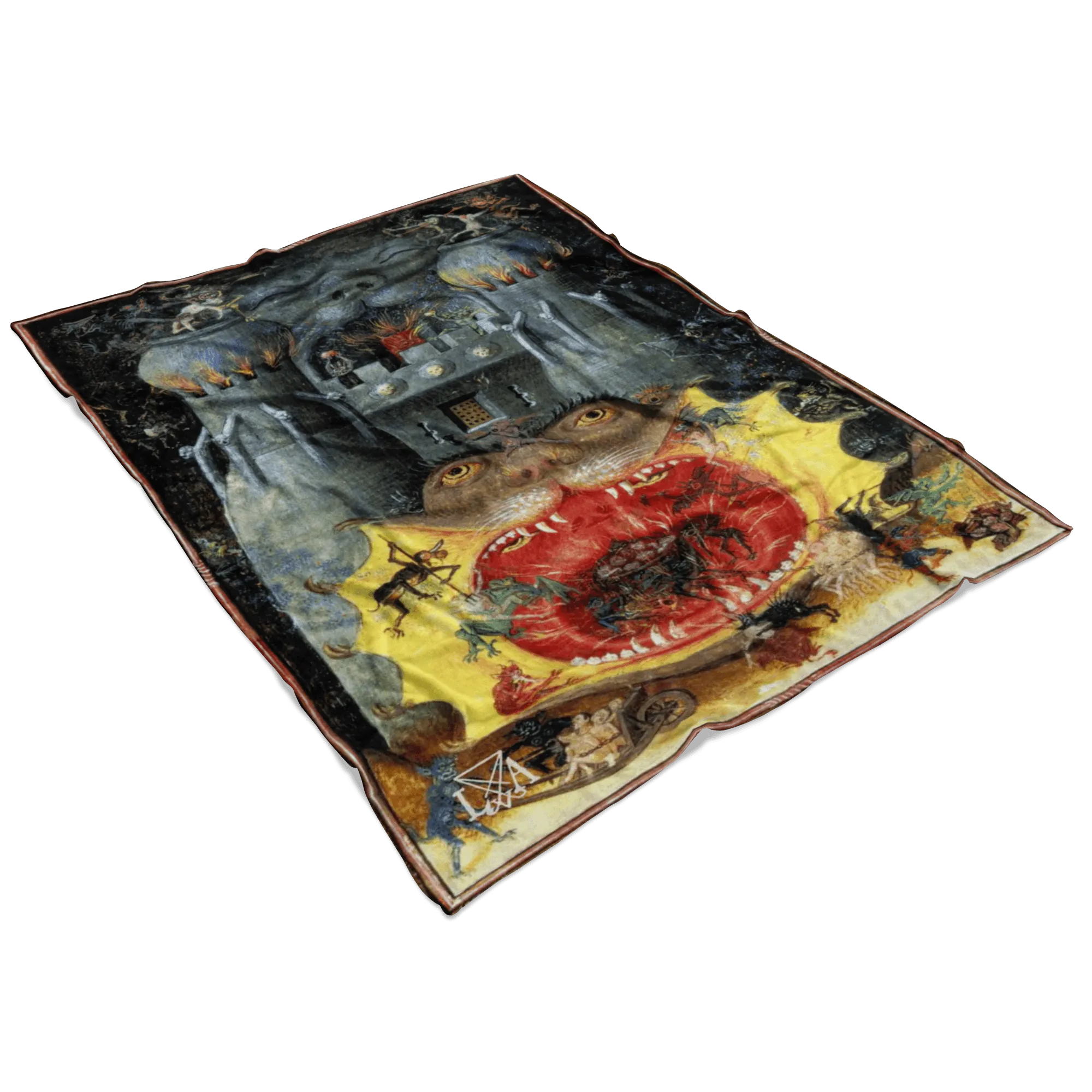 Dark Castle of Hell Fleece Blanket