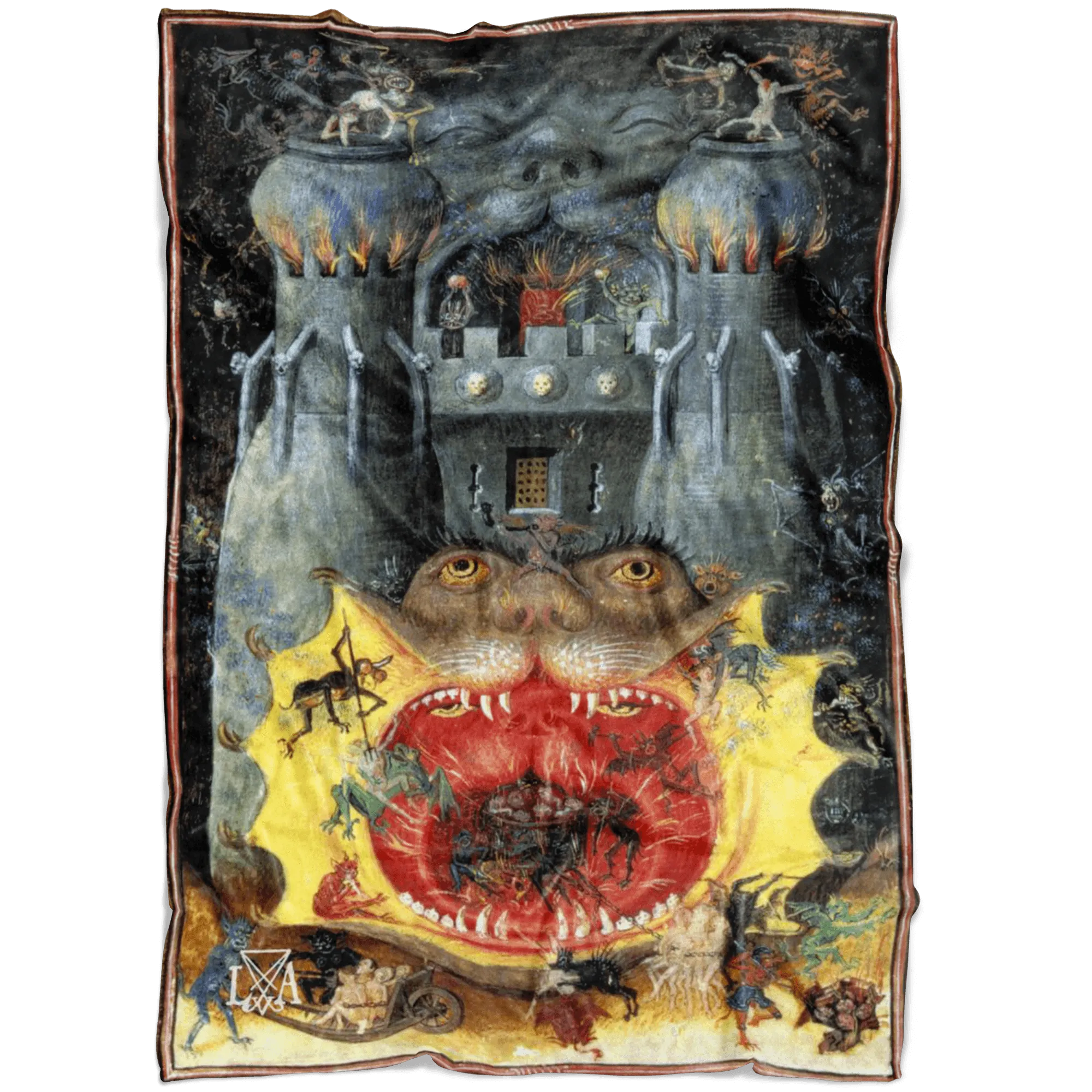 Dark Castle of Hell Fleece Blanket