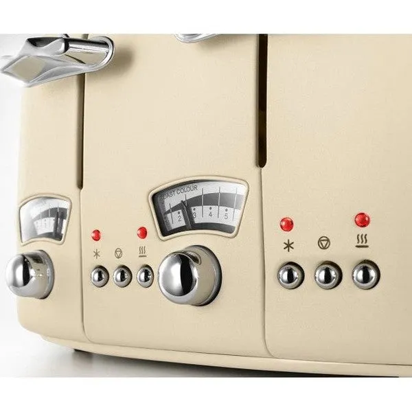 DeLonghi Argento Toaster | Flora Cream