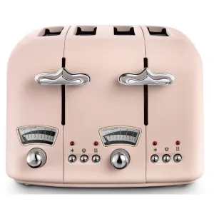DeLonghi Argento Toaster | Flora Pink