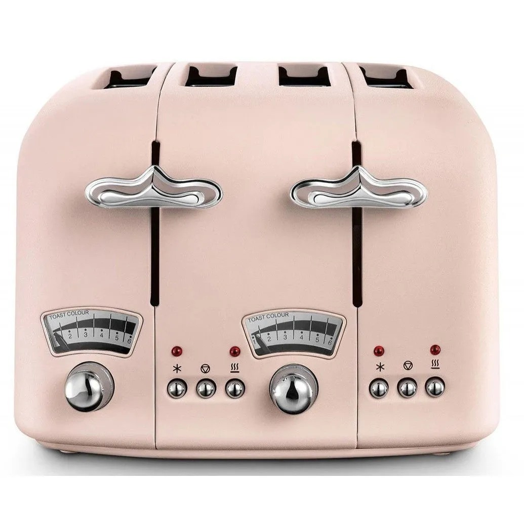 DeLonghi Argento Toaster | Flora Pink