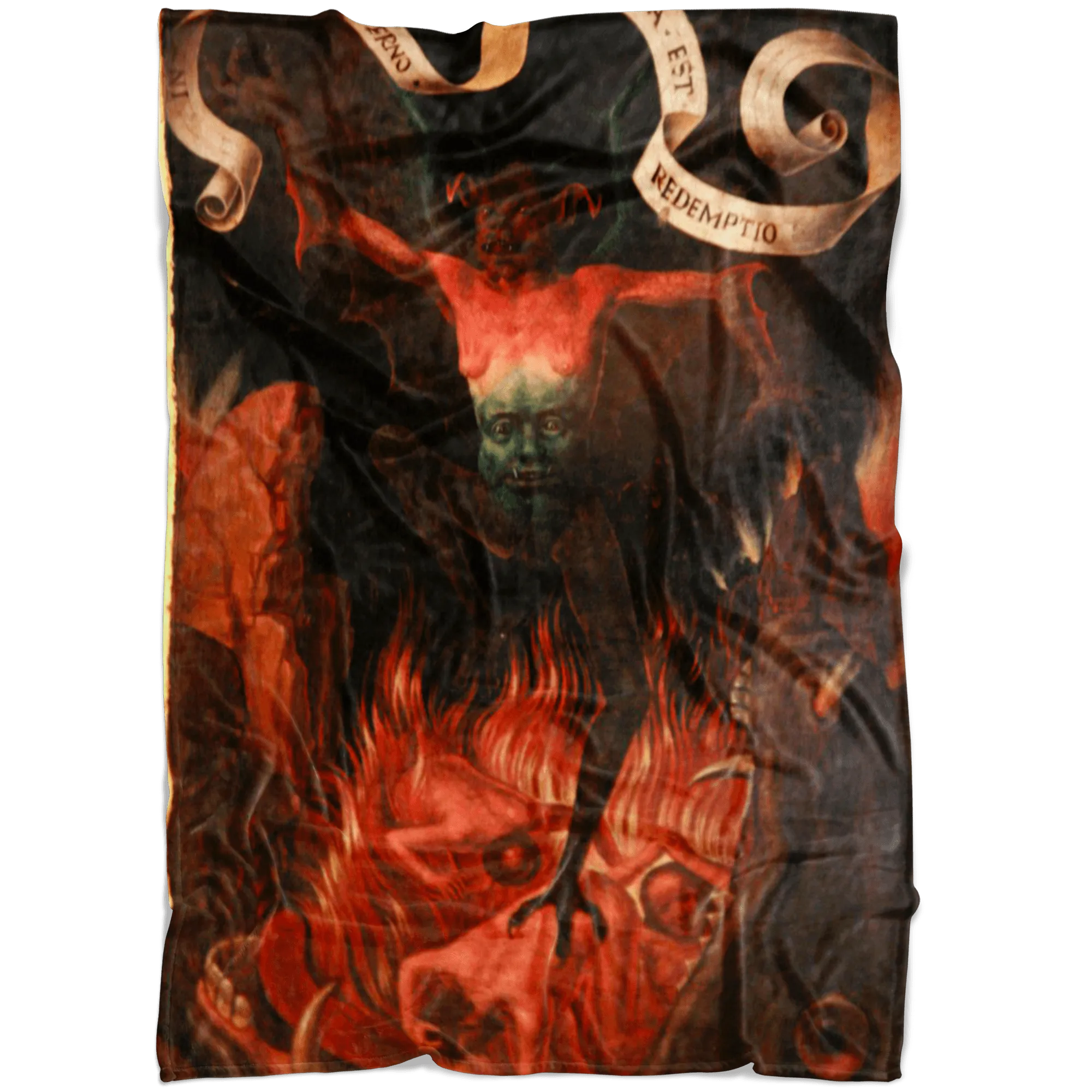 Demon at the Mouth of Hell Fleece Blanket
