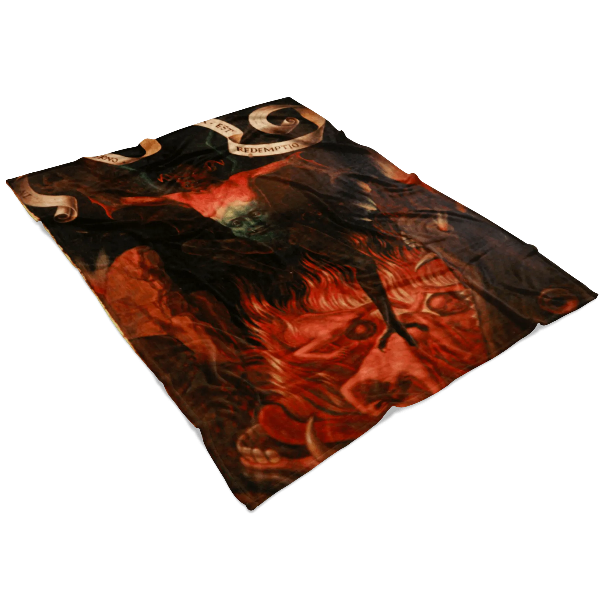 Demon at the Mouth of Hell Fleece Blanket