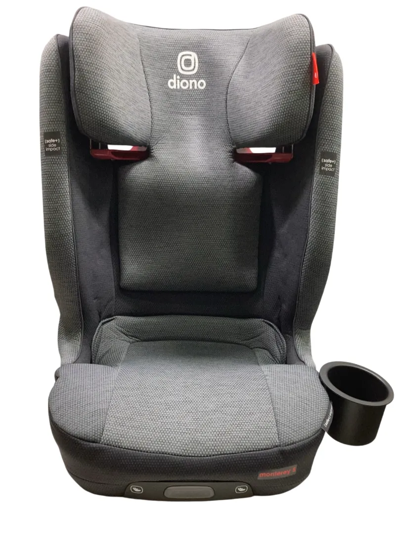Diono Monterey 5iST FixSafe Booster Seat, 2021, Gray Slate