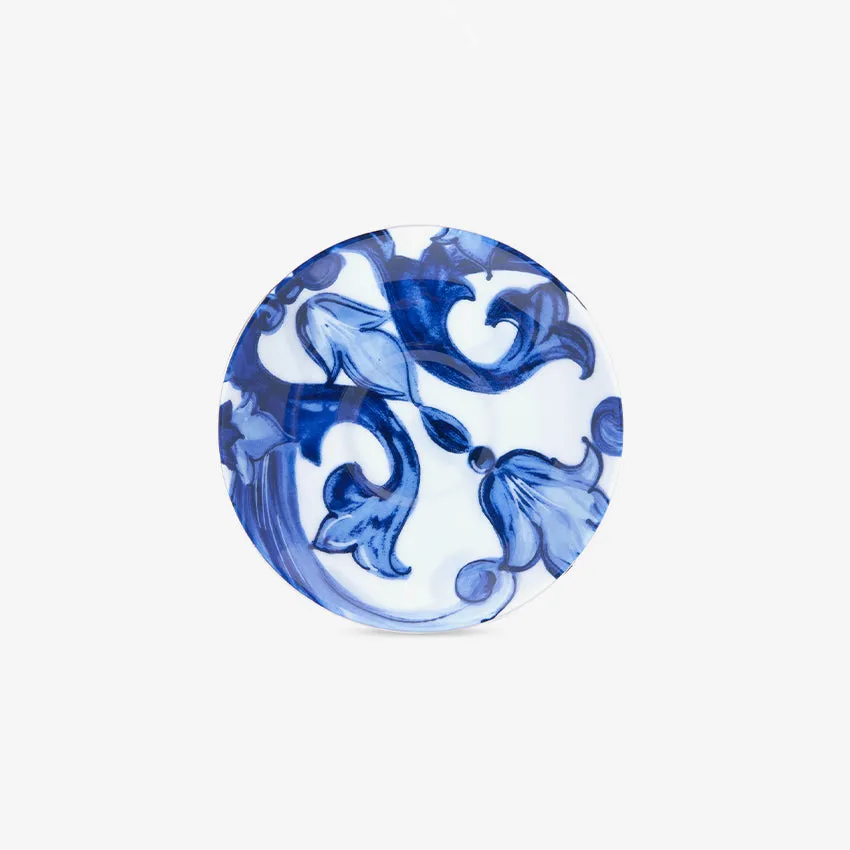 Dolce & Gabbana Casa | Blue Mediterraneo Fiore Foglie Tea Cup and Saucer Set