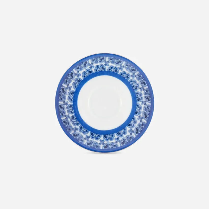 Dolce & Gabbana Casa | Blue Mediterraneo Fiore Piccolo Espresso Cup and Saucer Set