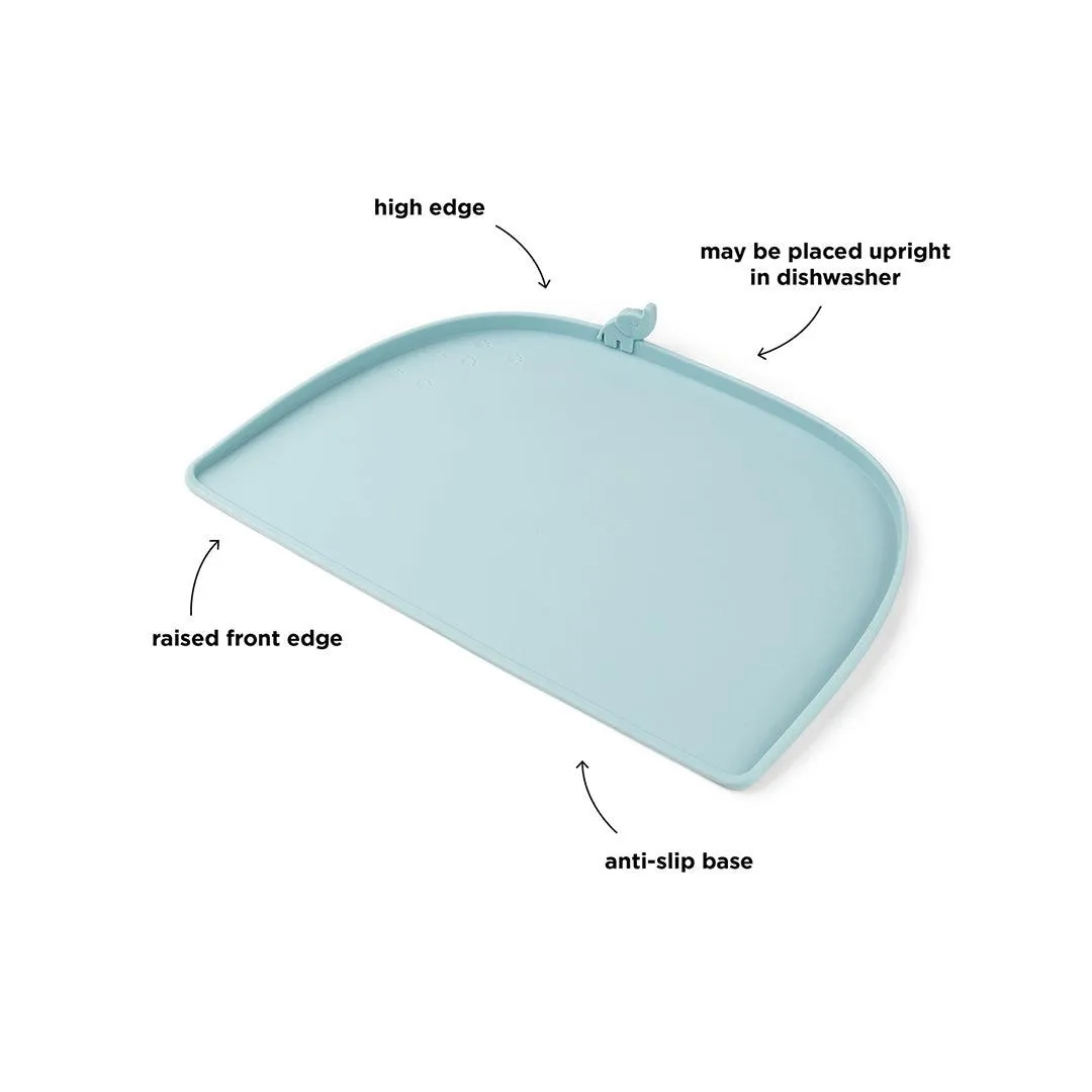 Done by Deer High Edge Silicone Placemat - Blue - Elphee
