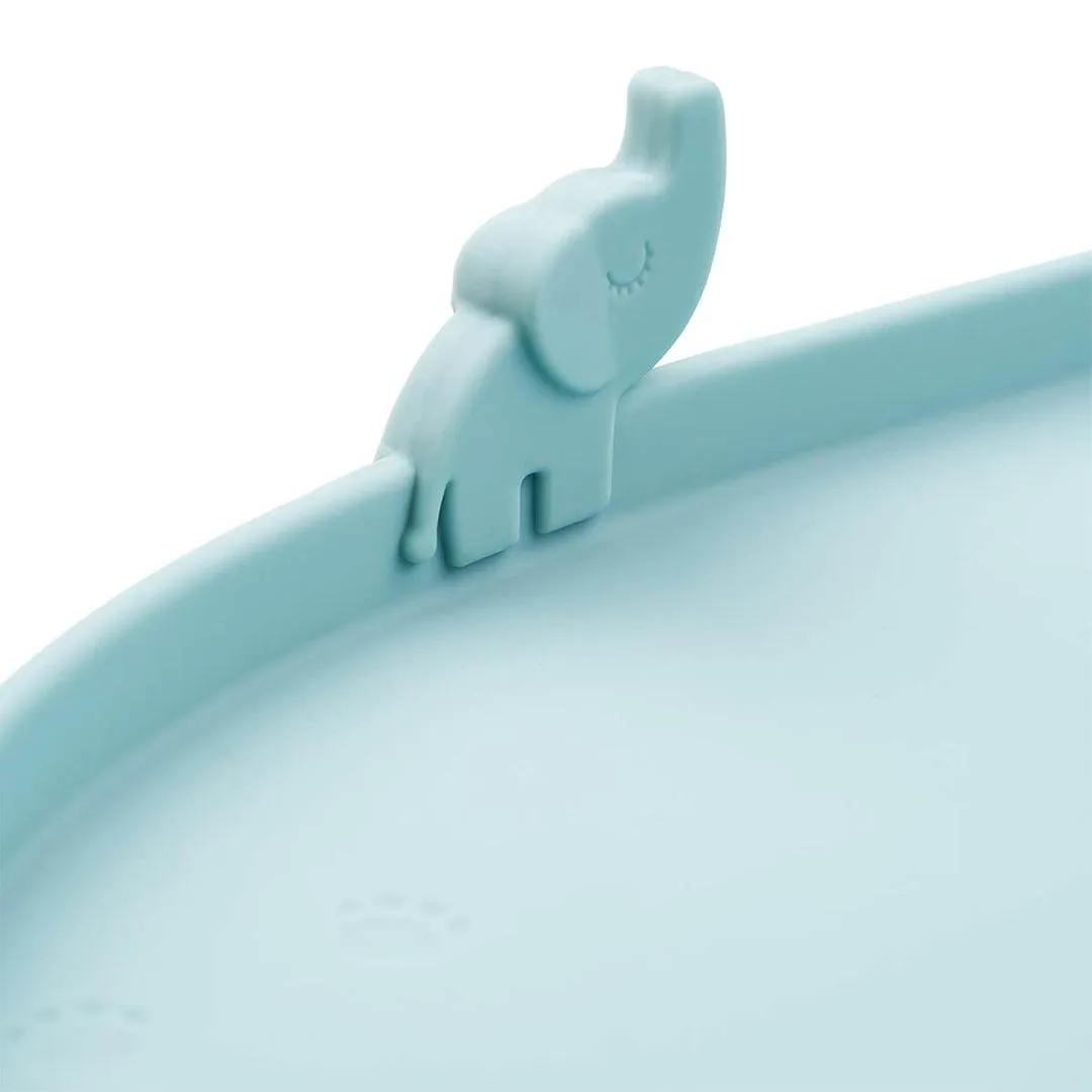 Done by Deer High Edge Silicone Placemat - Blue - Elphee