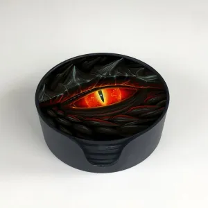 DRAGON EYE SET 6 GLASS COASTERS