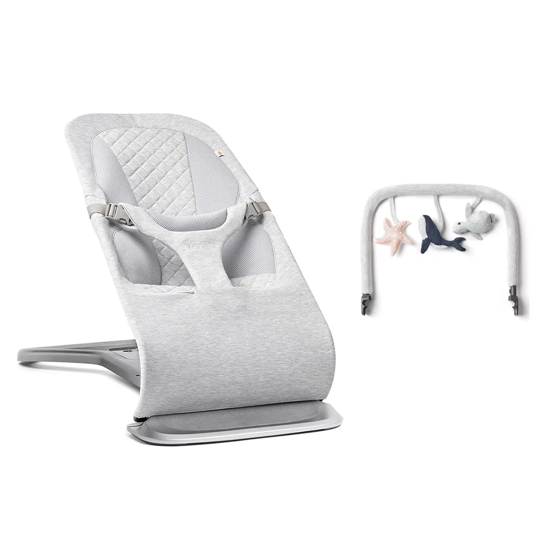 Ergobaby Evolve Baby Bouncer - Light Grey