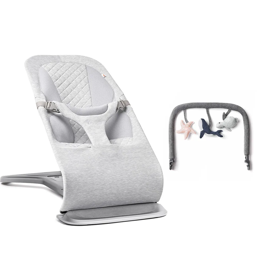 Ergobaby Evolve Baby Bouncer - Light Grey