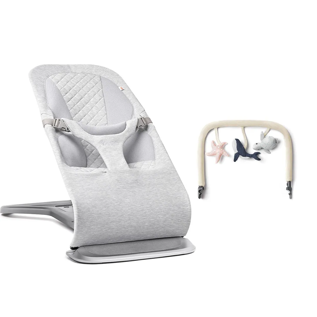 Ergobaby Evolve Baby Bouncer - Light Grey